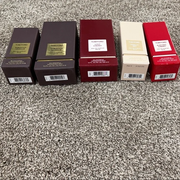 Tom Ford Empty Fragrance Boxes Lot Tobacco Vanille Lost Cherry Display - Picture 2 of 3